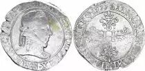 Frankreich 1 Franc, Henri III  Col Plat - 1577 B Rouen - Silver - VF