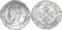 Frankreich 1 Franc, Henri III  Col Plat - 1577 B Rouen - Silver - VF