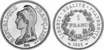 Frankreich 1 Franc Bicentenary of the French Republic - 1992- Silver - Without boxe and certificate