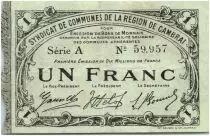 Frankreich 1 Franc Cambrai City
