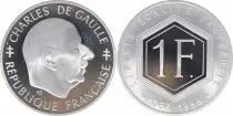 Frankreich 1 Franc Charles de Gaulle 1958-1988 - Silver
