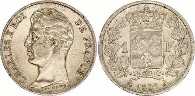 Frankreich 1 Franc Charles X - 1829 A Paris