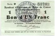 Frankreich 1 Franc Charleville-M&eacute;zi&egrave;res City - 1916