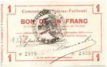 Frankreich 1 Franc Frieres-Faillouel City - 1915
