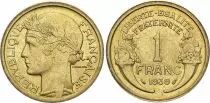 Frankreich 1 Franc Laureate head - 1935