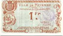 Frankreich 1 Franc Mayenne City - 1917