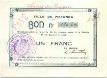 Frankreich 1 Franc Mayenne City