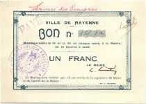 Frankreich 1 Franc Mayenne City