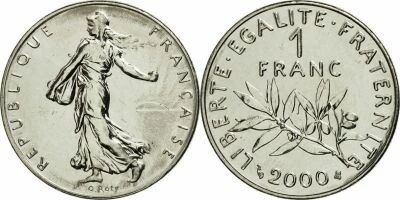 Frankreich 1 Franc Seed Sower - 2000 - Proof