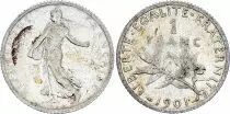 Frankreich 1 Franc Semeuse - 1901 - Silver
