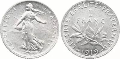 Frankreich 1 Franc Semeuse - 1919