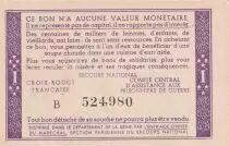 Frankreich 1 Franc Solidarity Bond - 1941-1942 - Serial B