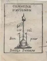 Frankreich 1 sous - Vaucluse - Avignon - 1792