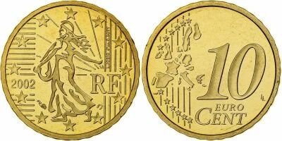 Frankreich 10 cent 2002 ? Proof (BE) ? From Official Set