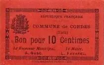 Frankreich 10 cent. Cordes