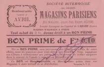 Frankreich 10 centimes B&eacute;ziers Bon prime remb.&agrave; partir d avril
