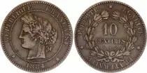 Frankreich 10 Centimes Ceres - Third R�public - 1884 A Paris - VF