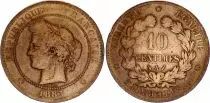Frankreich 10 Centimes Ceres - Third R&eacute;public - 1885 A Paris - F