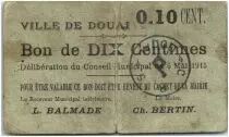 Frankreich 10 centimes Douai City - 1915