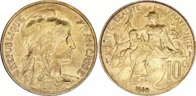 Frankreich 10 Centimes Dupuis - 1898