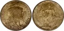 Frankreich 10 Centimes Liberty head - 1916 variety Star - Madrid