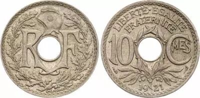 Frankreich 10 Centimes Lindauer - 1921