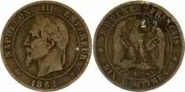 Frankreich 10 Centimes Napoleon III - Laurel head - 1862 A Paris