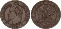 Frankreich 10 Centimes Napoleon III - Laurel head - 1862BB Strasbourg