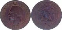 Frankreich 10 Centimes Napoleon III Nude head - 1855 D Lyon - Anchor