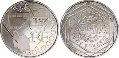 Frankreich 10 Euros - Bourgogne - 2010 - Silver