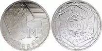 Frankreich 10 Euros - Bretagne - 2010 - Argent