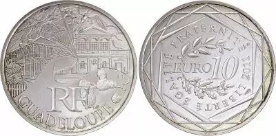 Frankreich 10 Euros - Guadeloupe - 2011 - Silver