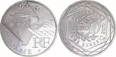 Frankreich 10 Euros - Guyane - 2010 - Silver