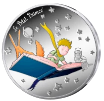 Frankreich 10 Euros - Little Prince Book - Colorized - Silver
