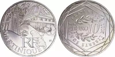 Frankreich 10 Euros - Martinique - 2011 - Silver