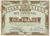 Frankreich 10 F Lille 2 trous perfor&eacute;s