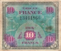 Frankreich 10 Francs - Allied Military Currency - 1944 - No Serial