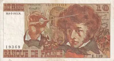 Frankreich 10 Francs - Berlioz - 06-02-1975  - Serial E.139 - VF - P.150
