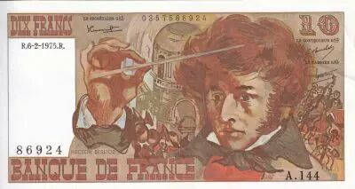 Frankreich 10 Francs - Berlioz - 06-02-1975 - Serial A.144 - P.150