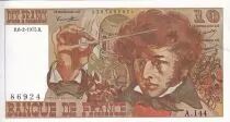 Frankreich 10 Francs - Berlioz - 06-02-1975 - Serial A.144 - P.150