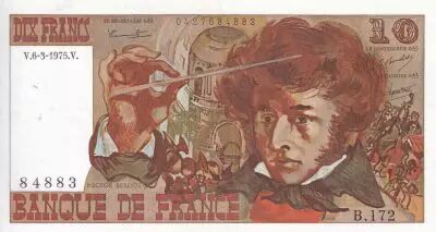 Frankreich 10 Francs - Berlioz - 06-03-1975 - Serial B.172 - P.150