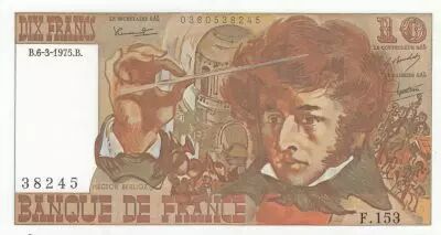 Frankreich 10 Francs - Berlioz - 06-03-1975 - Serial F.153 - P.150