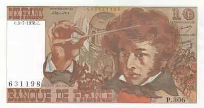 Frankreich 10 Francs - Berlioz - 06-07-1978 - Serial P.306