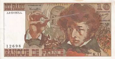 Frankreich 10 Francs - Berlioz - 06-12-1973 - Serial K.11 - VF to XF - P.150