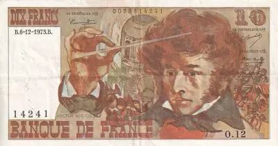 Frankreich 10 Francs - Berlioz - 06-12-1973 - Serial O.12 - VF - P.150