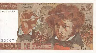 Frankreich 10 Francs - Berlioz - 15-05-1975 - Serial L.187 - P.150