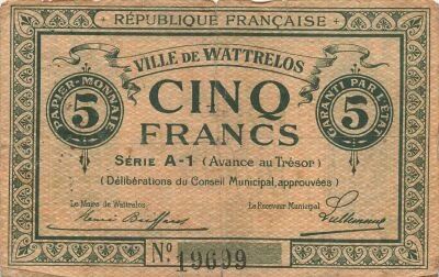 Frankreich 10 Francs - City of Willems - 10th Serial