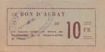 Frankreich 10 Francs - Eure Reconstruction Commandos Coupon - VF+