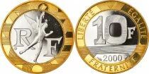 Frankreich 10 Francs - Genius of the Bastille - 2000 - Proof