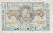 Frankreich 10 Francs - Head of woman - 1947 - P.7